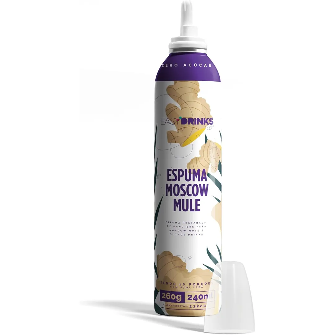 Easy Drinks - Spray de Espuma de Gengibre Zero (Moscow Mule)