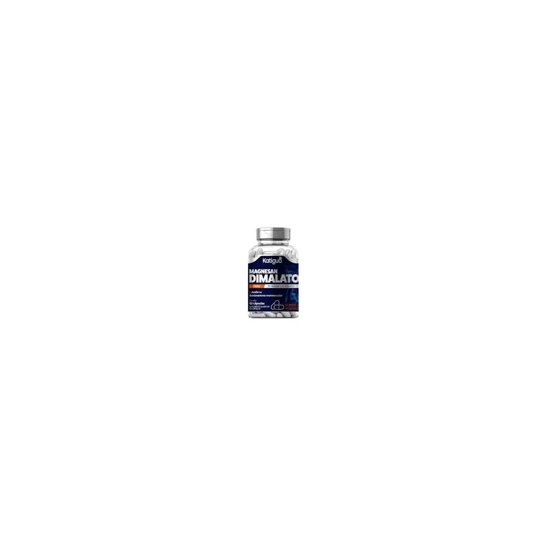 Katiguá, Magnésio Dimalato, Sem sabor, Puro Di-Magnésio Malato, 60 Cápsulas rígidas • 30 doses, Azul