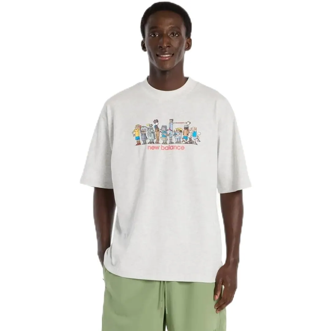 Camiseta Masculina New Balance Ghica Line Up Oversized