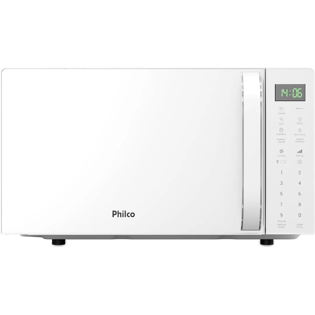 Micro-ondas Philco 20L Branco Pintura Limpa Fácil PMO24B 220v