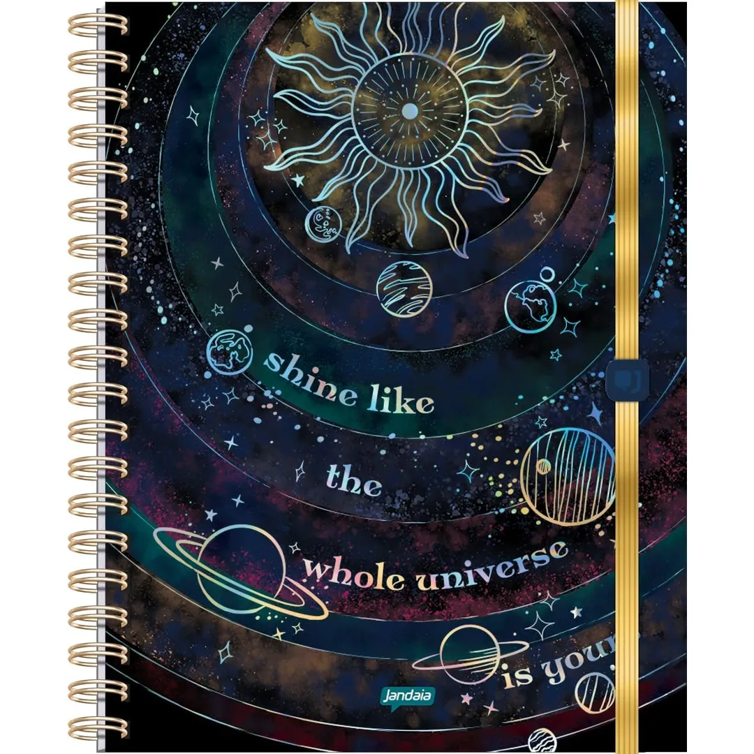 Jandaia - Caderno Neo com Pauta Inteligente Univ CD 80Fls Reposicionáveis - Mystic - 1 Unidade