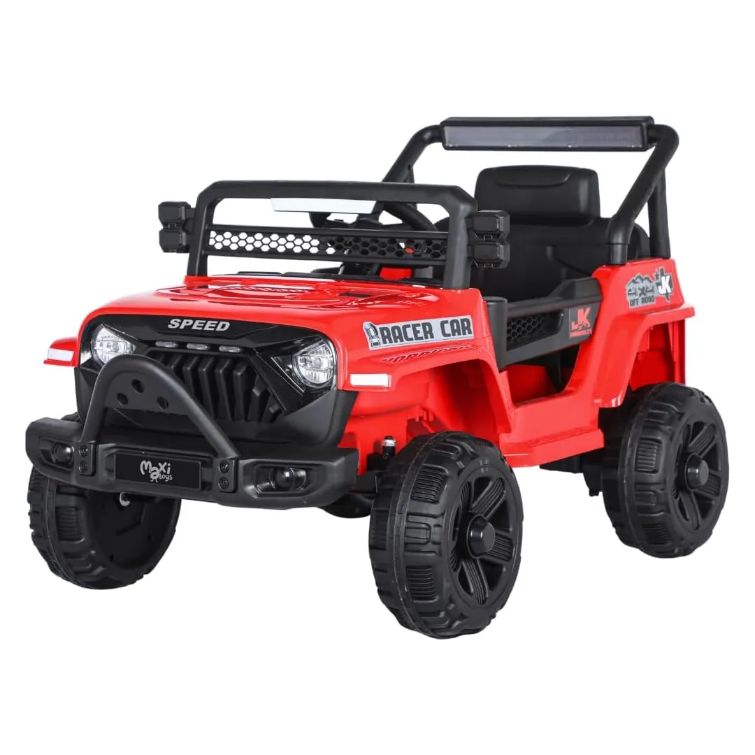 Carrinho Elétrico Infantil Mini Jipe Ride On 12v Maxi Toys (Vermelho)