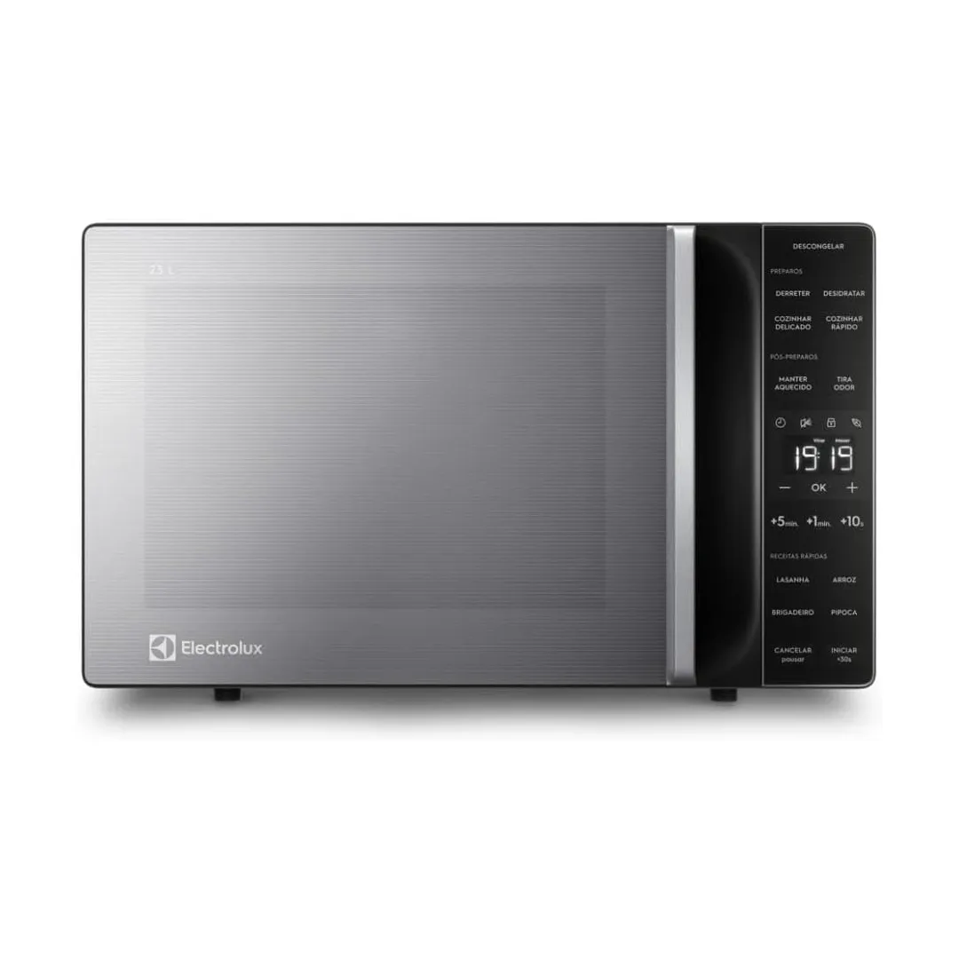 Micro-ondas Electrolux 23L cor Inox Efficient com Descongelamento Assistido (ME23S) 127V