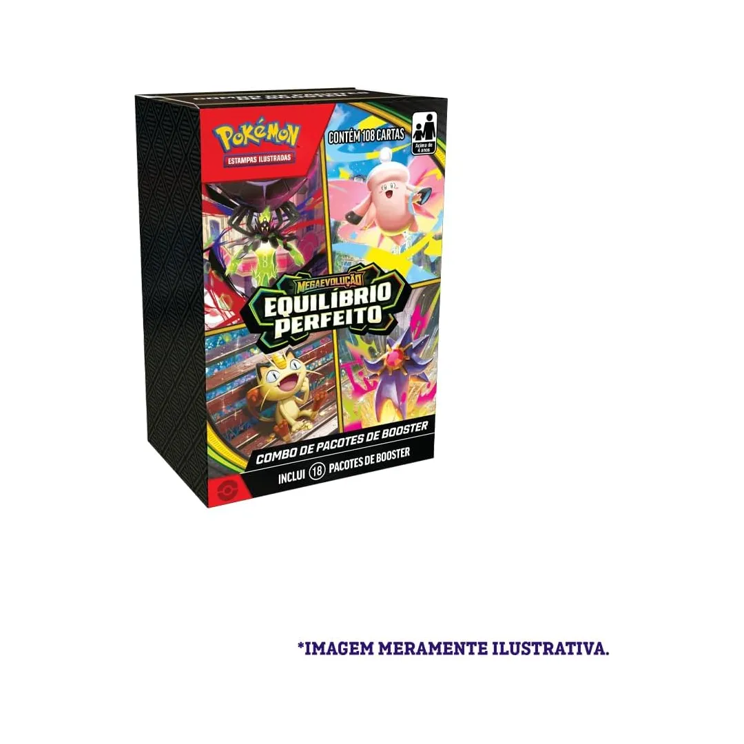 Pokémon TCG: Mega Evolução - Equilíbrio Perfeito - Booster Bundle - Português