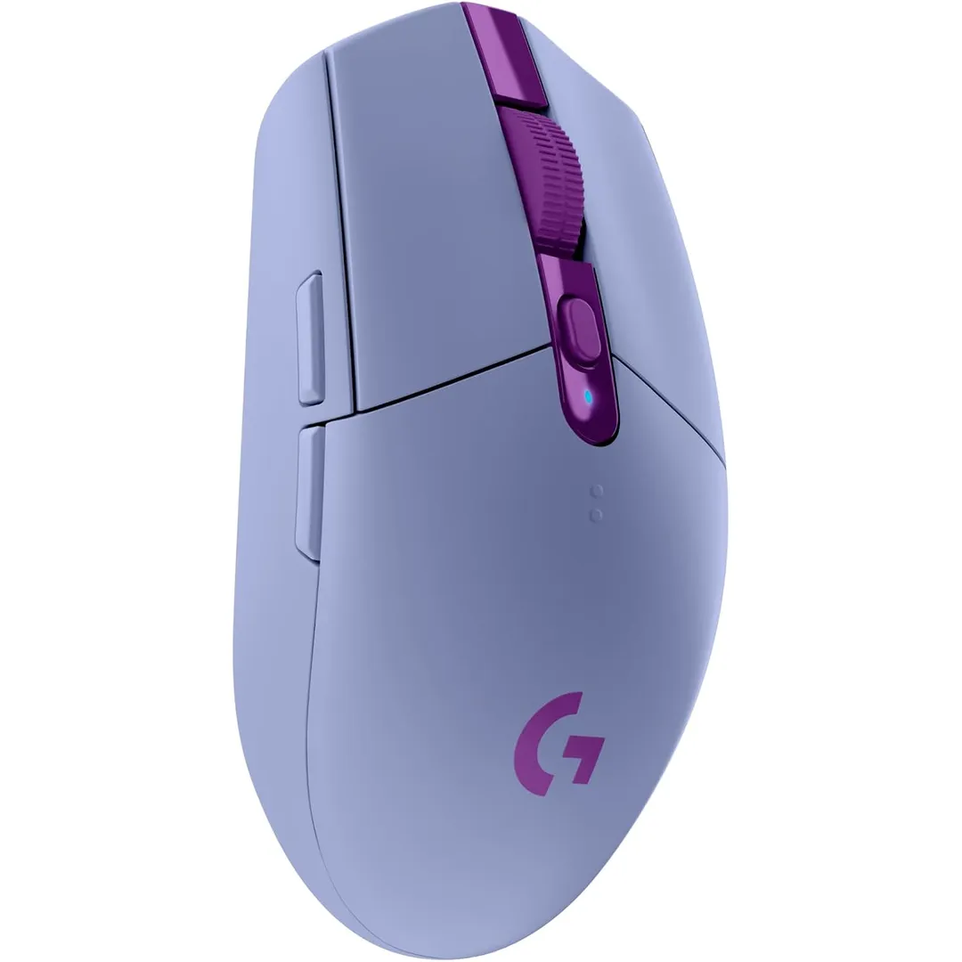 Mouse Gamer Sem Fio Logitech G305 LIGHTSPEED com 6 Botões Programáveis e Até 12.000 DPI - Lilás
